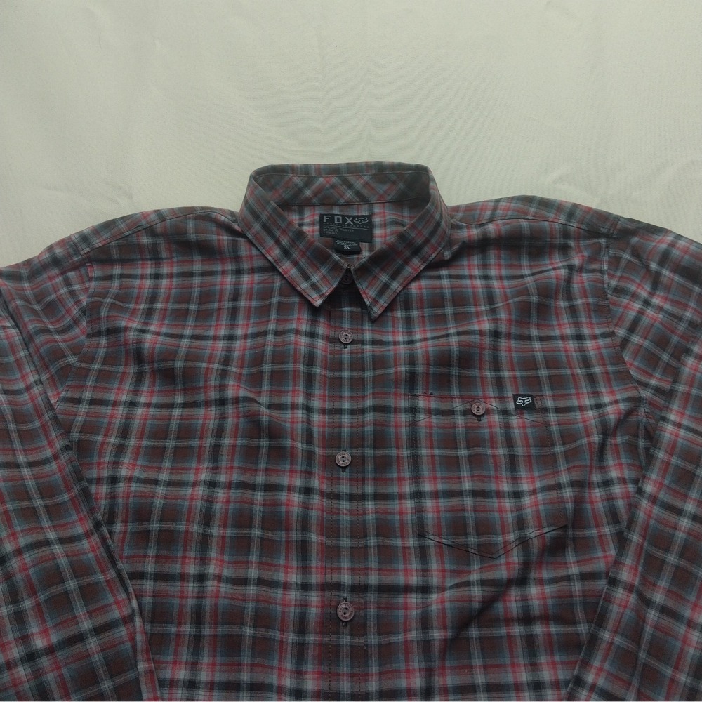 Fox Button Up Shirt X Large Long Sleeve